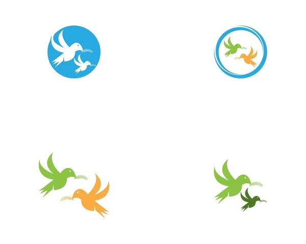 Ilustração Vetor Ícone Pássaro Voador — Vetor de Stock