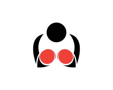 Aşk ağacı ikonu vektör illüstrasyonu