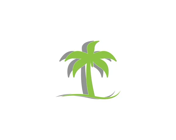 Plantilla Logotipo Palmera — Archivo Imágenes Vectoriales