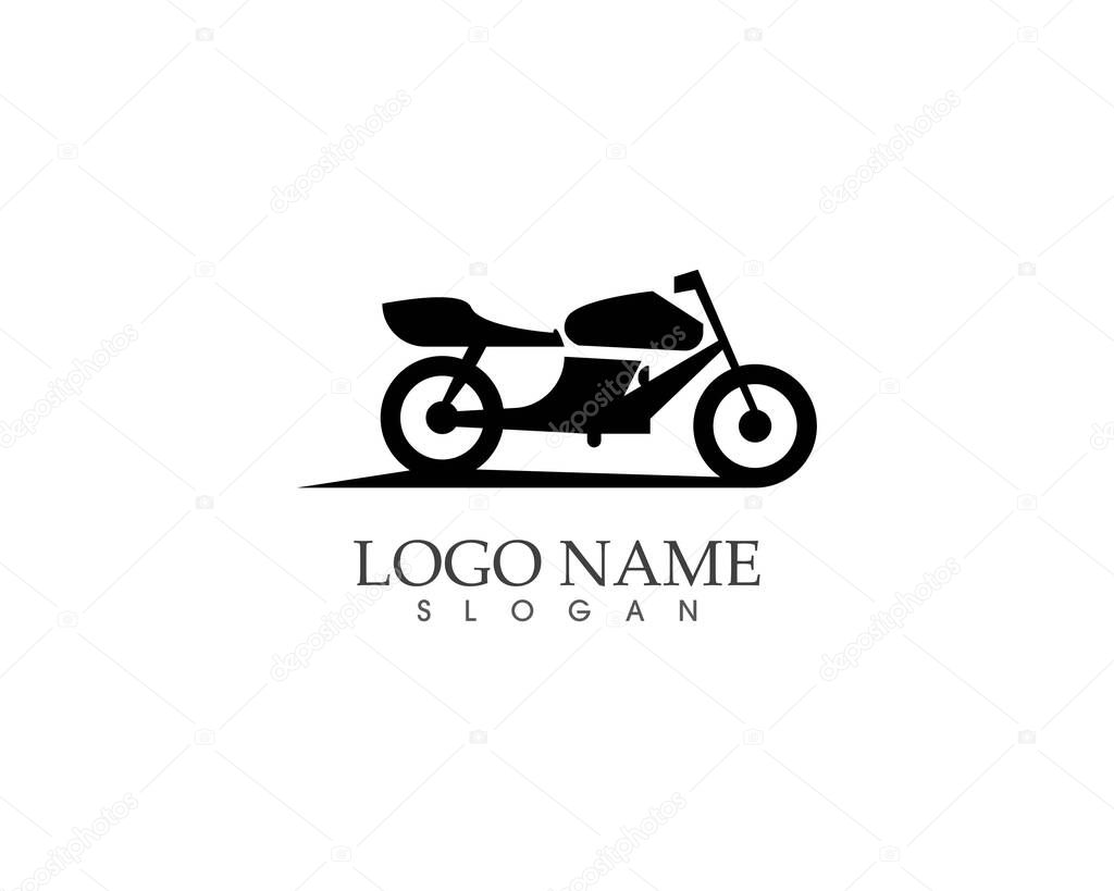 Motorcycle logo design vector