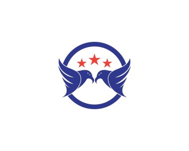 Şahin kartal logo şablonu