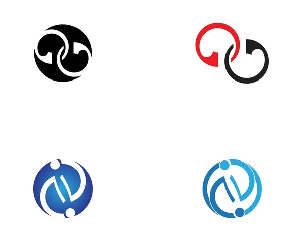 Modello Vettoriale Logo Infinity — Vettoriale Stock