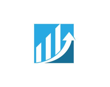 İş finans ok logo şablonu