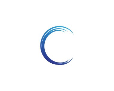 Dalga dairesi logo şablonu