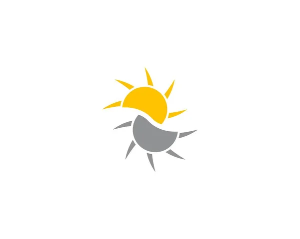 Vecteur Logo Icône Soleil — Image vectorielle