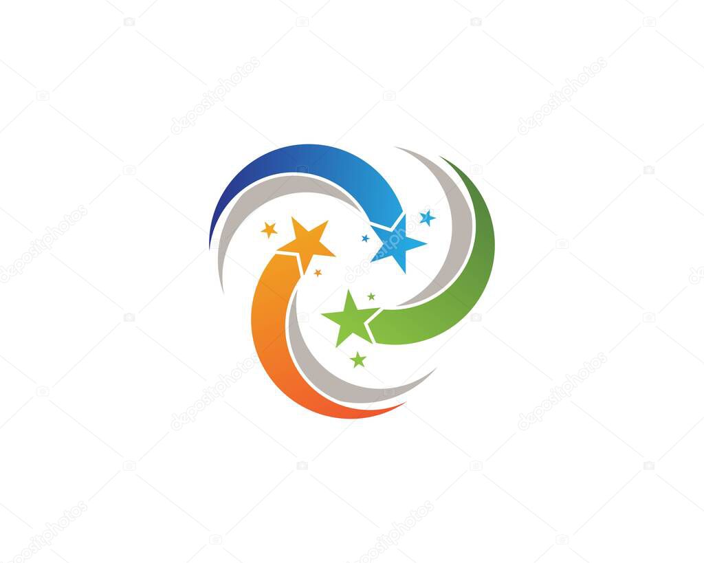 Stars clean  icon and symbol