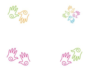 El bakımı logo şablonu vektörü