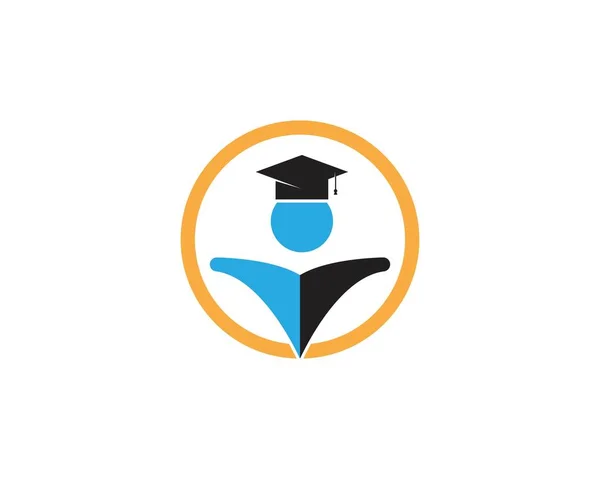 Eğitim Logosu Tasarım Şablonu — Stok Vektör