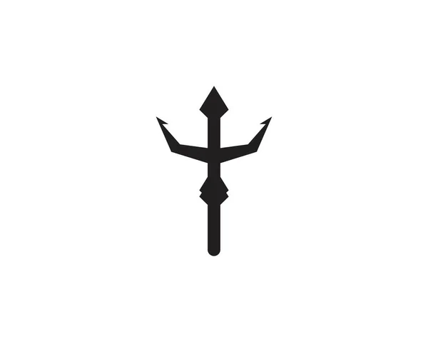 Вектор Шаблона Логотипа Trident — стоковый вектор