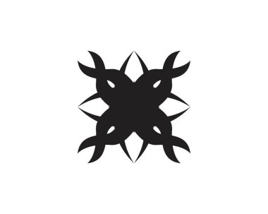 Siyah kabile logo şablonu