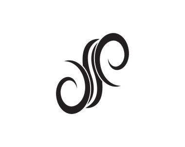 Siyah kabile logo şablonu