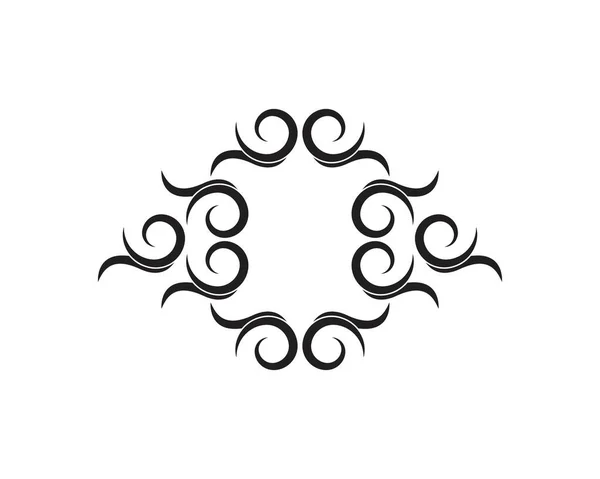 Шаблон Логотипа Чёрной Племенной Татуировки — стоковый вектор