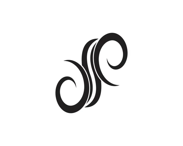 Black Tribal Tattoo Logo Template — Stock Vector