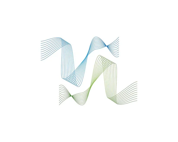 Vetor Design Logotipo Ícone Onda Sonora —  Vetores de Stock