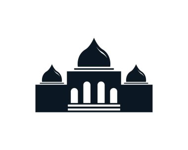 Cami camii simgesi vektör tasarımı illüstrasyonu