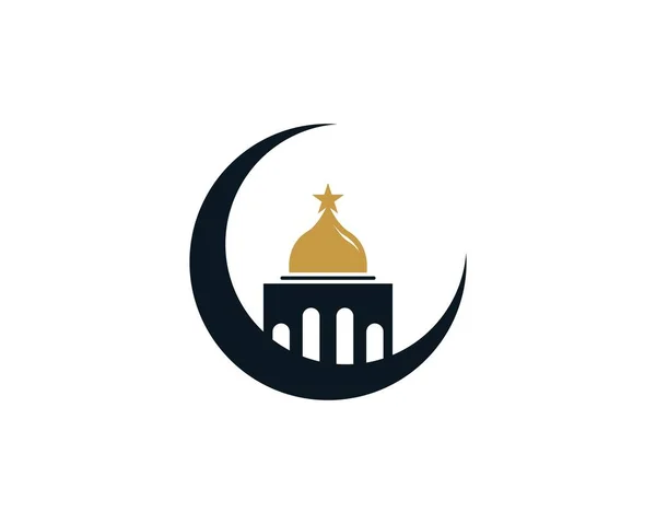 Εικόνα Διανύσματος Σχεδίασης Εικονιδίων Μουσουλμανικού Τζαμιού — Διανυσματικό Αρχείο