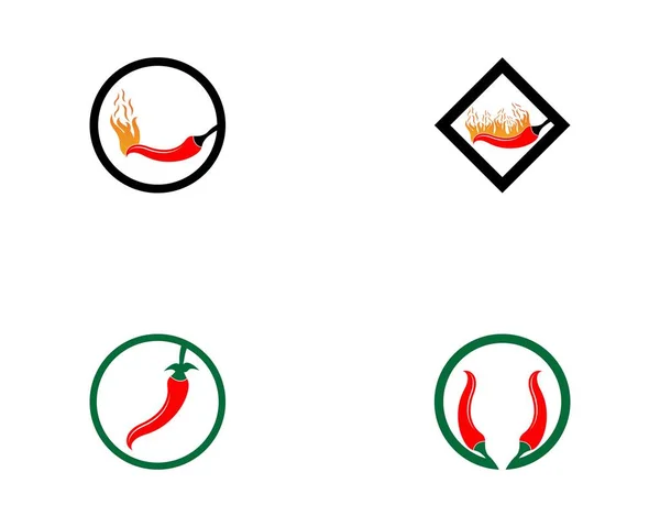 Chili Icon Vektor Illustration — Stockvektor