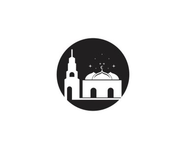 Cami simgesi vektör illüstrasyonu