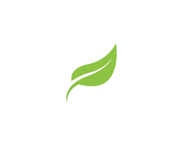 自然の葉のロゴベクトル — ストックベクタ
