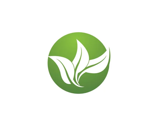 Natur Blatt Logo Vektor — Stockvektor