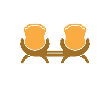 Mobilya simgesi logo vektörü