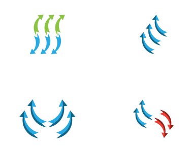 Ok vektör illüstrasyon simgesi Logo Şablonu tasarımı