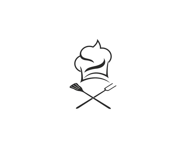 Chef Icon Logo Vector Illusrtration — Stock Vector