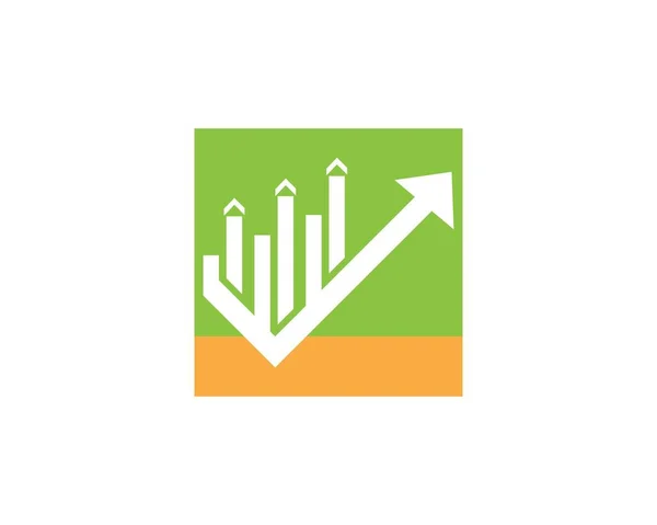 Vettore Progettazione Logo Finanza Aziendale — Vettoriale Stock