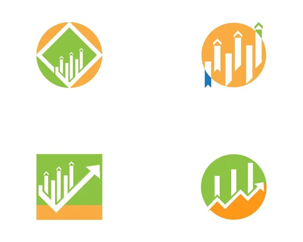 Business Finance Icon Logo Ontwerp Vector — Stockvector