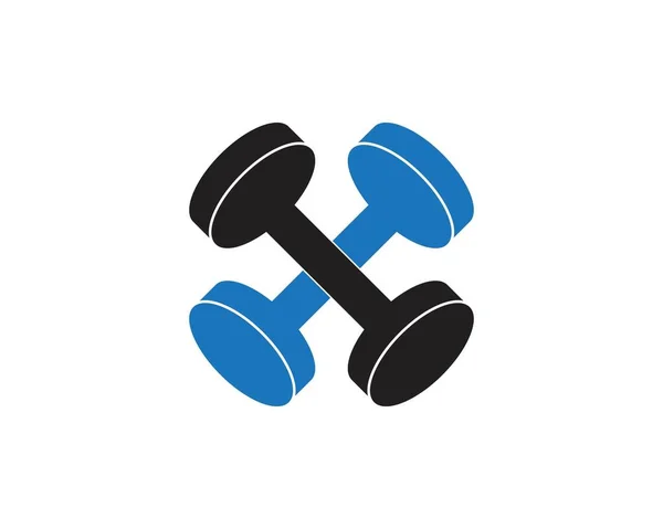 Gym Fitness Ikon Logo Vektor Illustration — Stock vektor