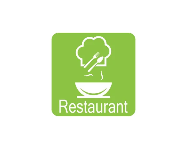 Icono Del Restaurante Logo Vector Ilustración — Vector de stock