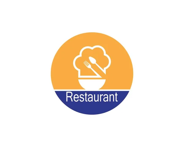 Icono Del Restaurante Logo Vector Ilustración — Vector de stock