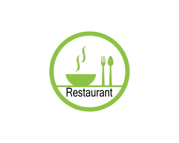 Ristorante Icona Logo Vettoriale Illustrazione — Vettoriale Stock