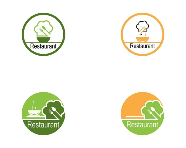 Логотип Значка Ресторану Векторні Ілюстрації — стоковий вектор