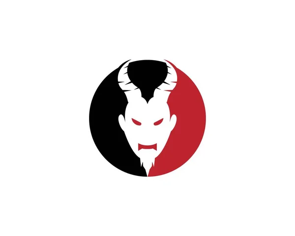 Devil Vector Icon Design Illustration Logo Template — Stok Vektör