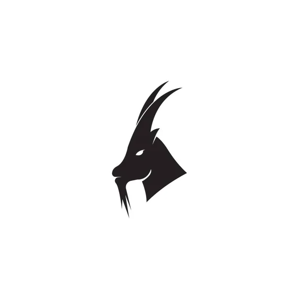 Goat Logo Vector Template Illustration — Stock Vector