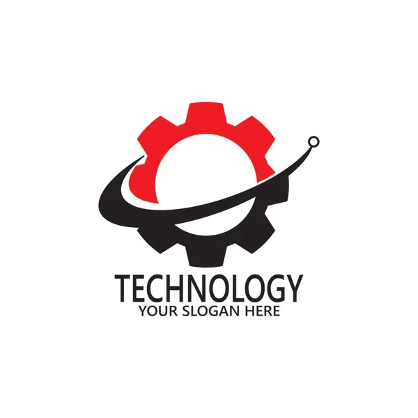 Business Technology Logo Design Vektor Vorlage — Stockvektor