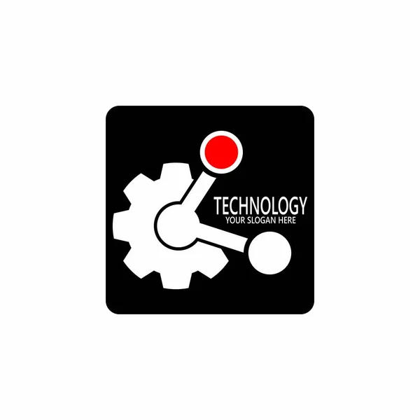Business Technology Logo Design Vector Template — Stock Vector