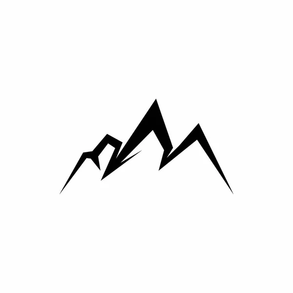 Mountain Icoon Symbool Template Vector — Stockvector
