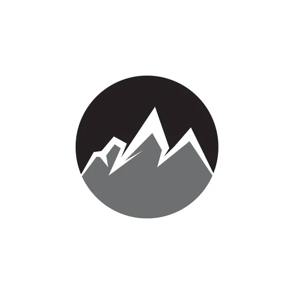 Mountain Icoon Symbool Template Vector — Stockvector