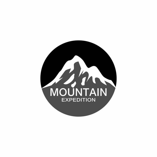 Mountain icon and symbol template vector