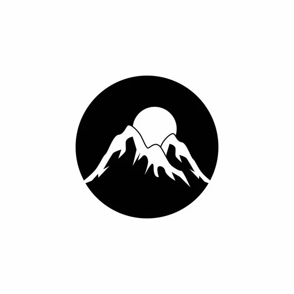 山のアイコンとシンボルテンプレートベクトル — ストックベクタ