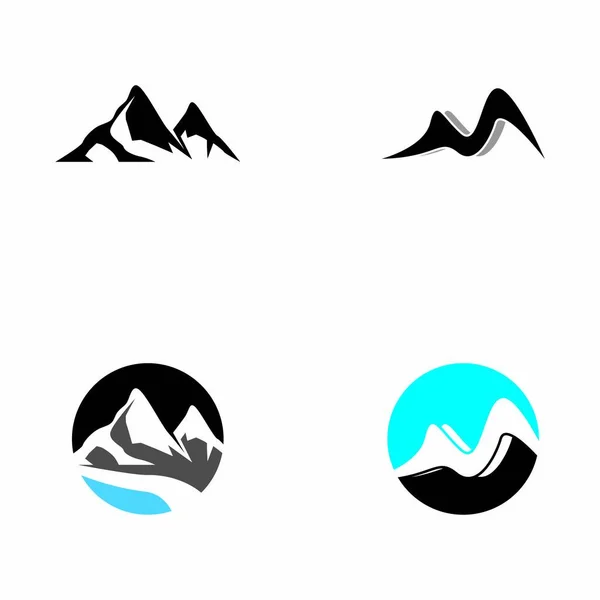 Mountain Icon Symbol Template Vector — Stock Vector