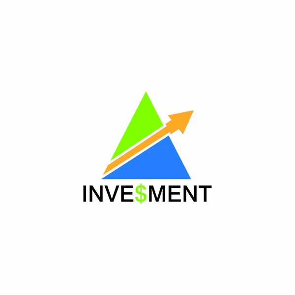 Investment Marketing Logo Vector Template — Stock Vector