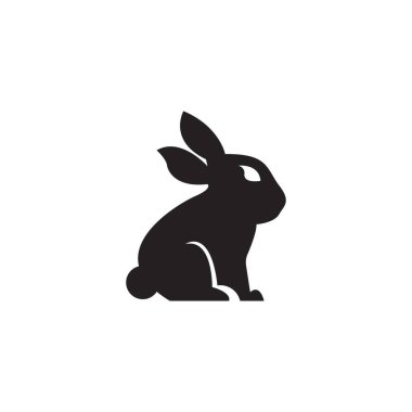 Tavşan şablonu vektör resimleme tasarımı