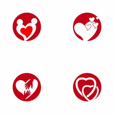 Güzellik Aşk Vektörü simge tasarım şablonu