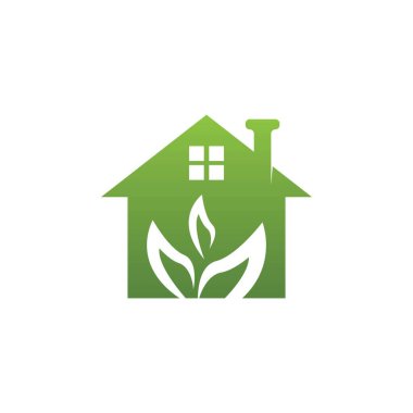 Ev yapımı doğa logo vektör şablonu oluşturuluyor