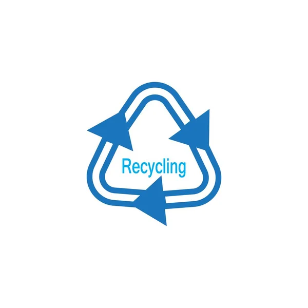 Recycling Symbol Und Symbol Vektorvorlage — Stockvektor