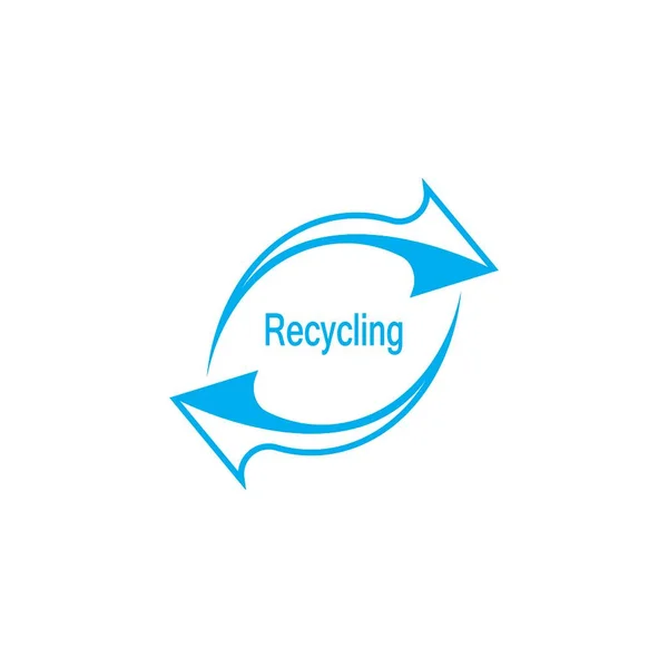 Recycling Pictogram Symbool Vector Sjabloon — Stockvector