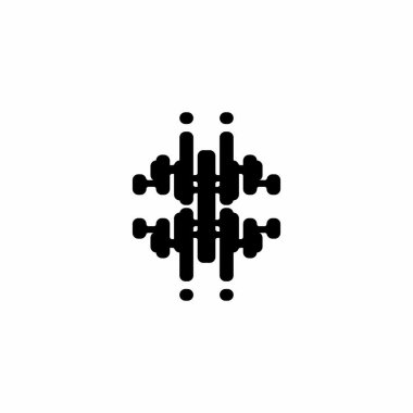 Ses dalgaları vektör çizim şablonu